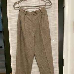 Taupe Wool Cashmere Trousers by Ralph Lauren